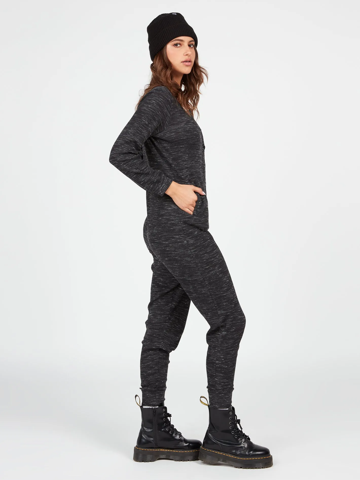 Lived in Lounge Jam Jams Romper - Black