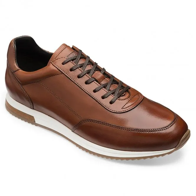 Loake  Mens Bannister Cedar Leather Trainers