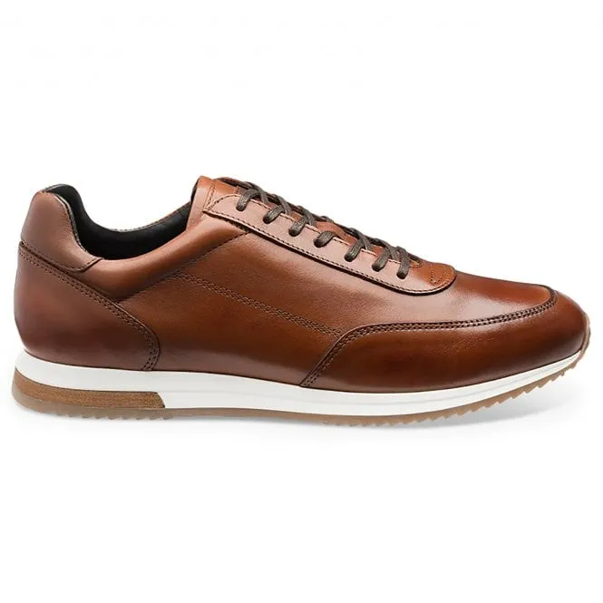 Loake  Mens Bannister Cedar Leather Trainers