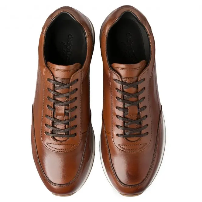 Loake  Mens Bannister Cedar Leather Trainers