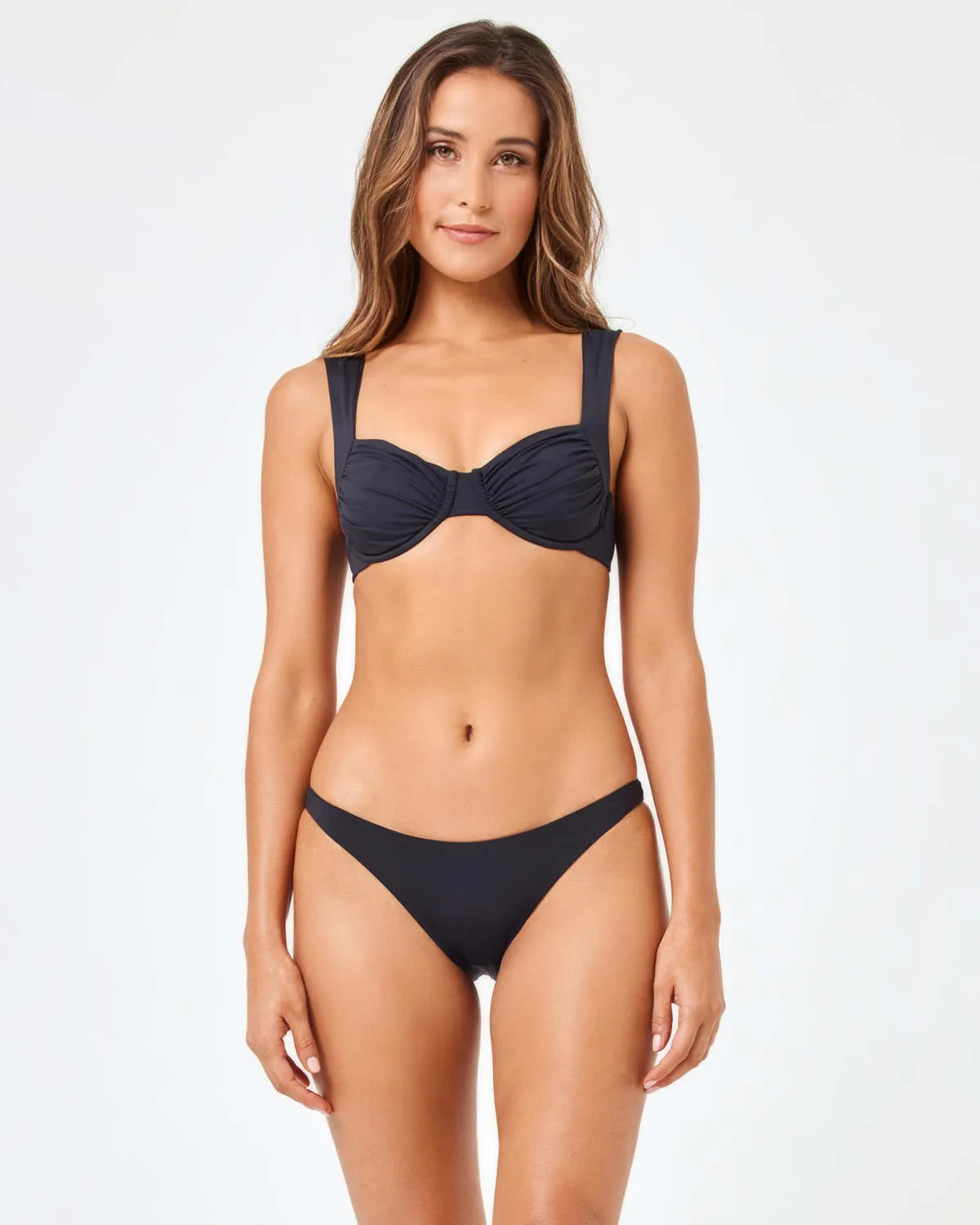 L*Space Stella Bikini Top - Black