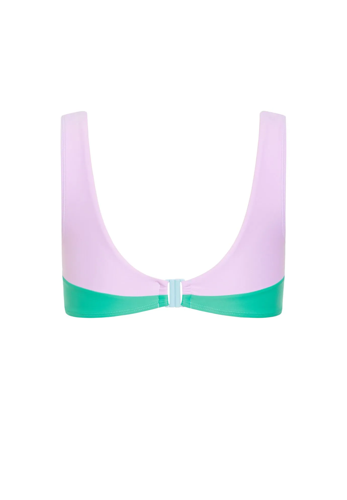 Lulu Underwire Splice Bikini Top - aqua