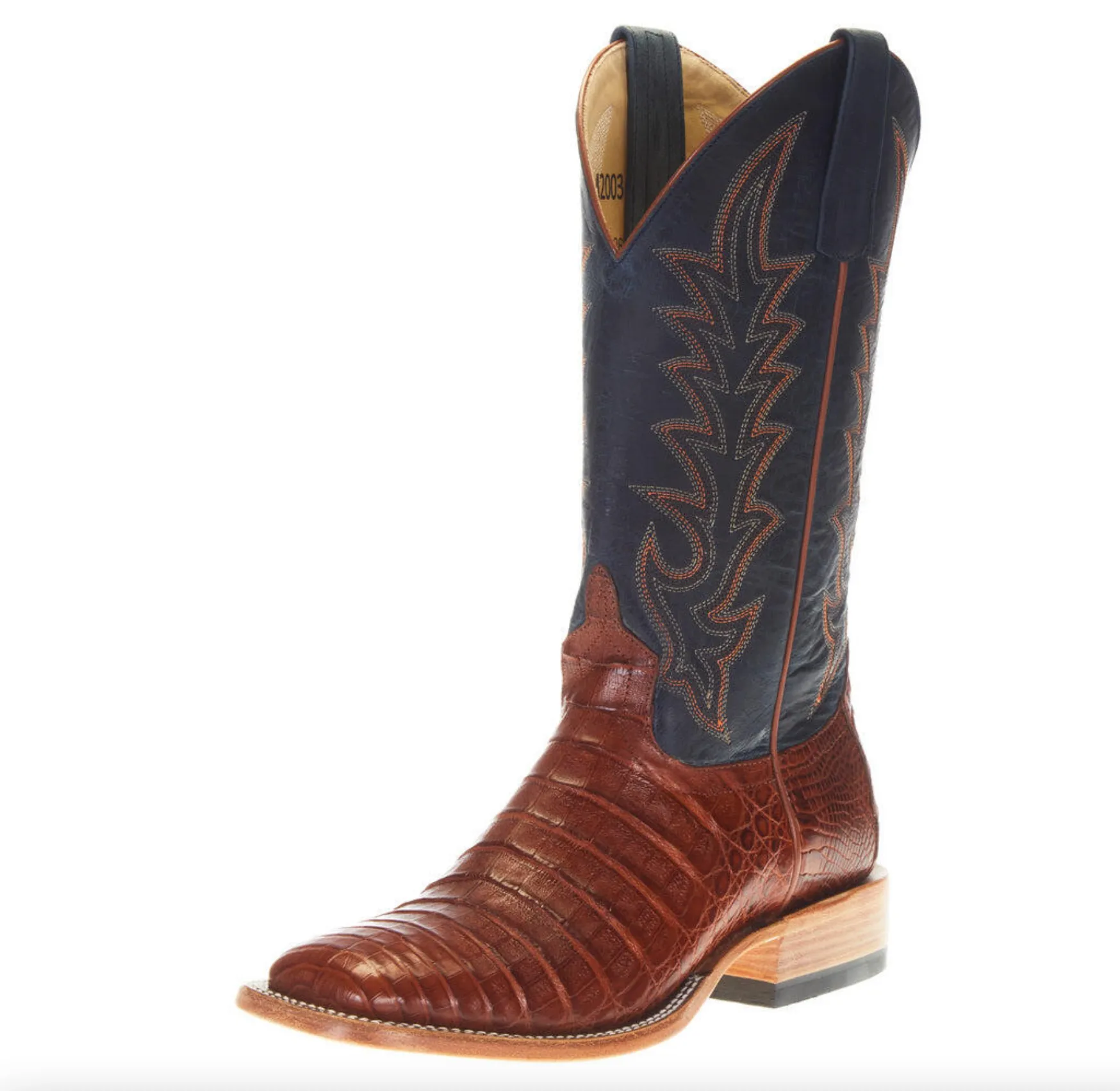 M2003 - Macie Bean Women's Brandy Caiman Belly Boot