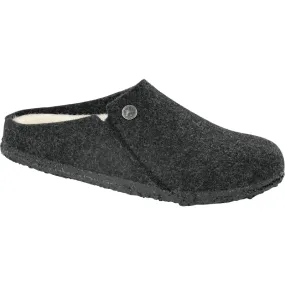 Men’s Birkenstock Zermatt Wool Felt Shearling Slipper – Anthracite