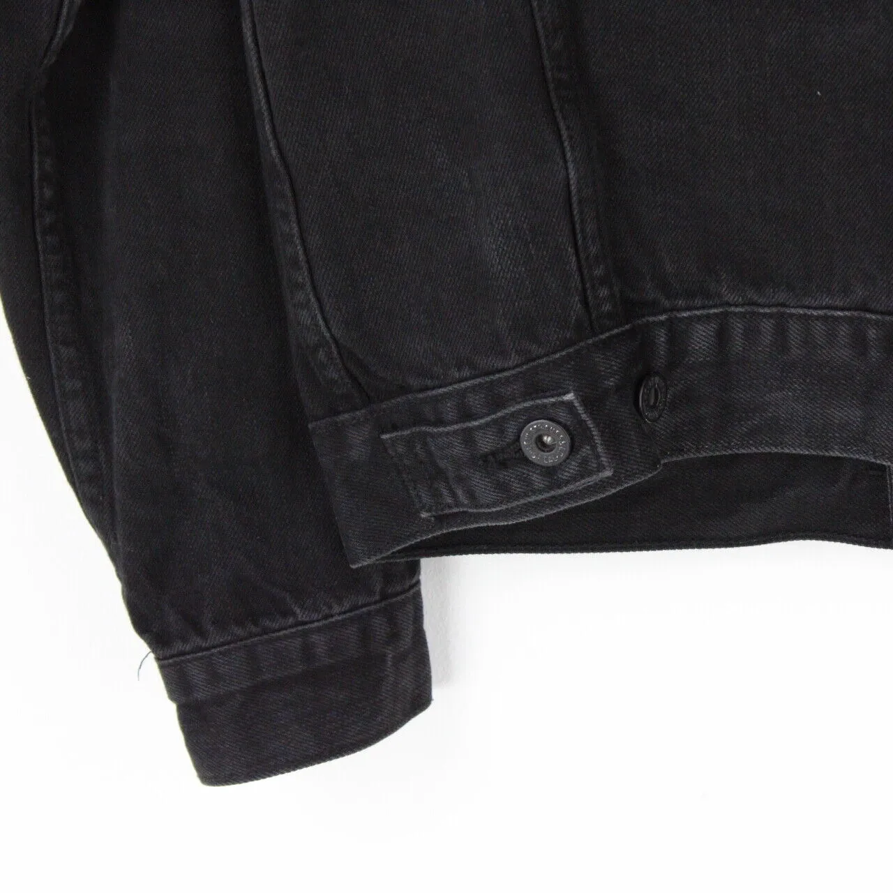 Mens LEVIS Denim Jacket Black | Small