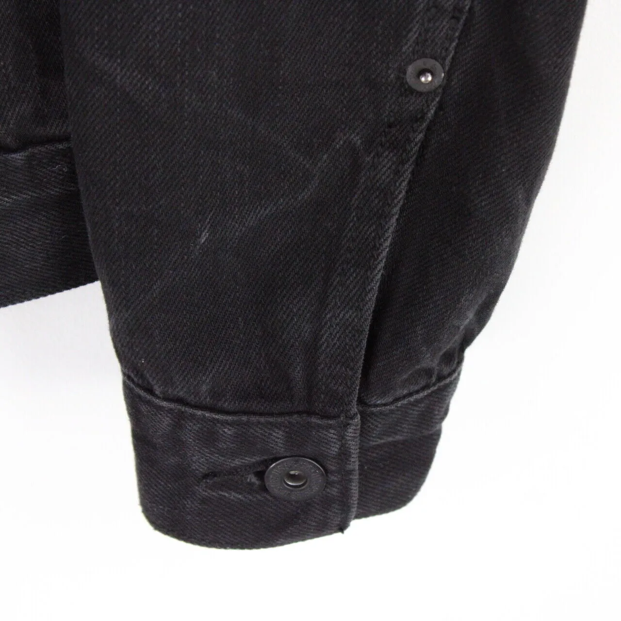 Mens LEVIS Denim Jacket Black | Small