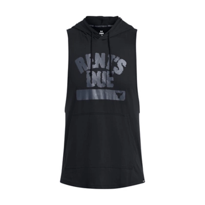 Men's Under Armour Project Rock Rents Due Sleeveless Hoodie