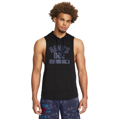 Men's Under Armour Project Rock Rents Due Sleeveless Hoodie