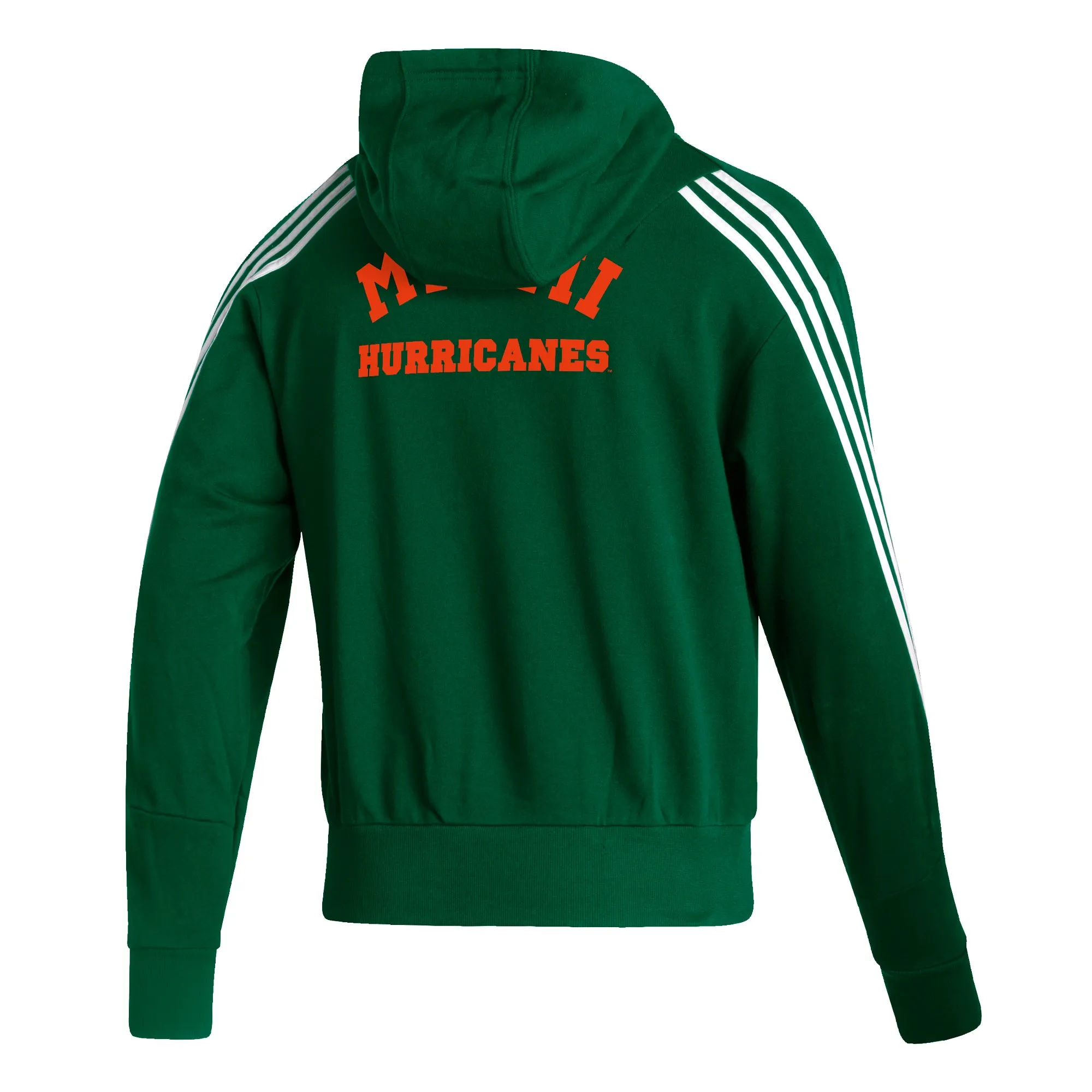 Miami Hurricanes adidas 3-Stripe Sebastian Hoodie - Green