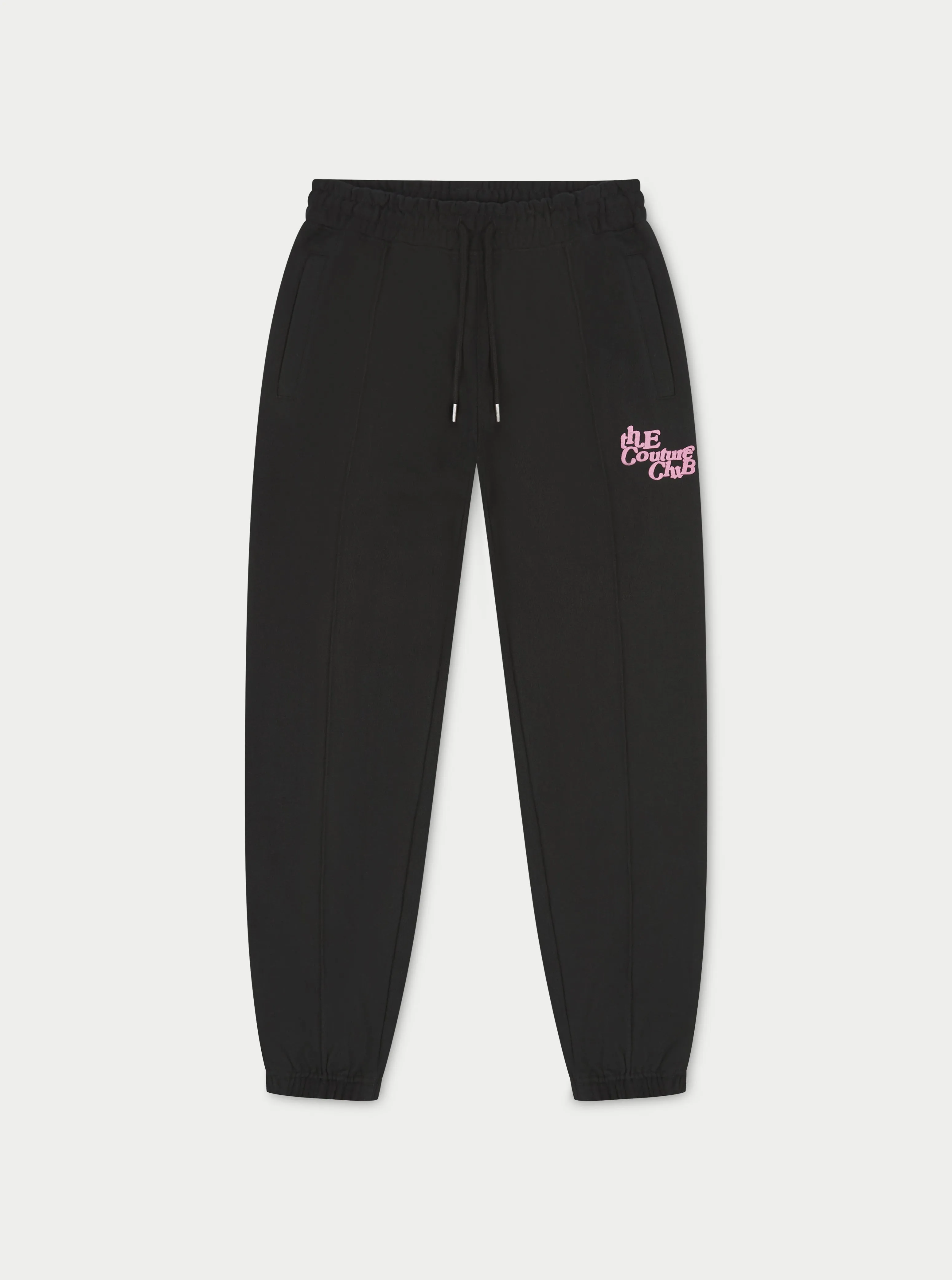 MULTI FONT MEMBERS ONLY JOGGERS - BLACK