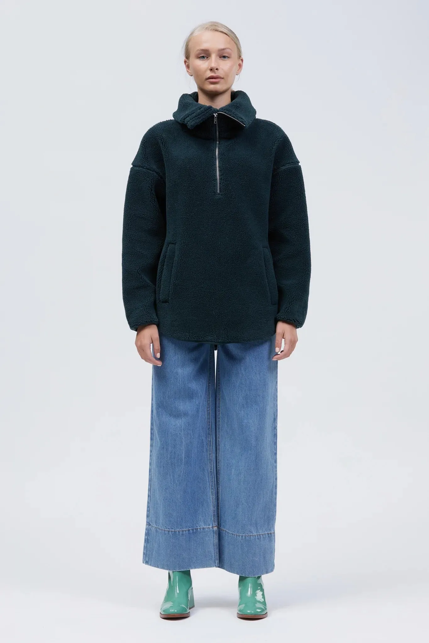 Natt Oversize Jumper Dark Green