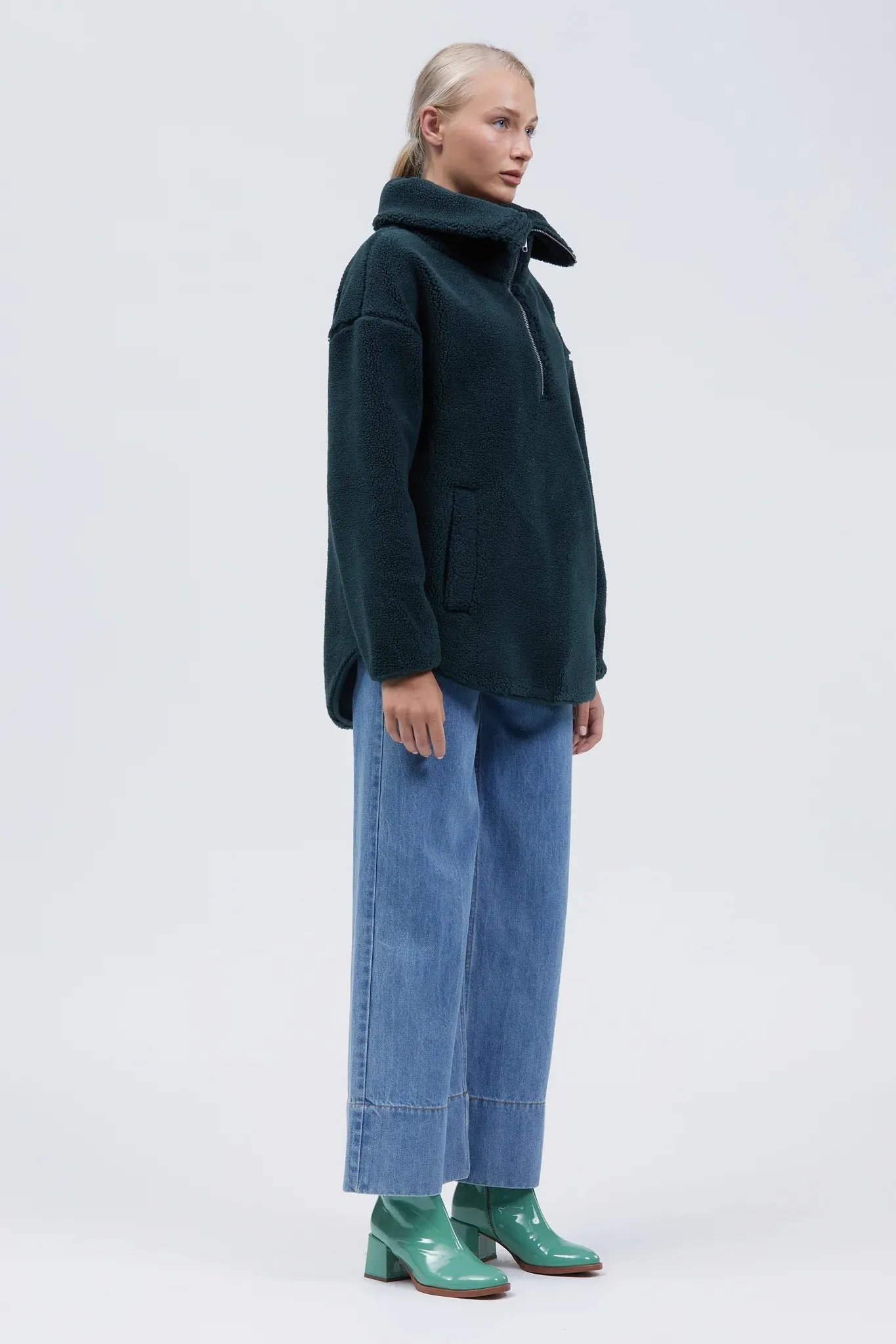 Natt Oversize Jumper Dark Green