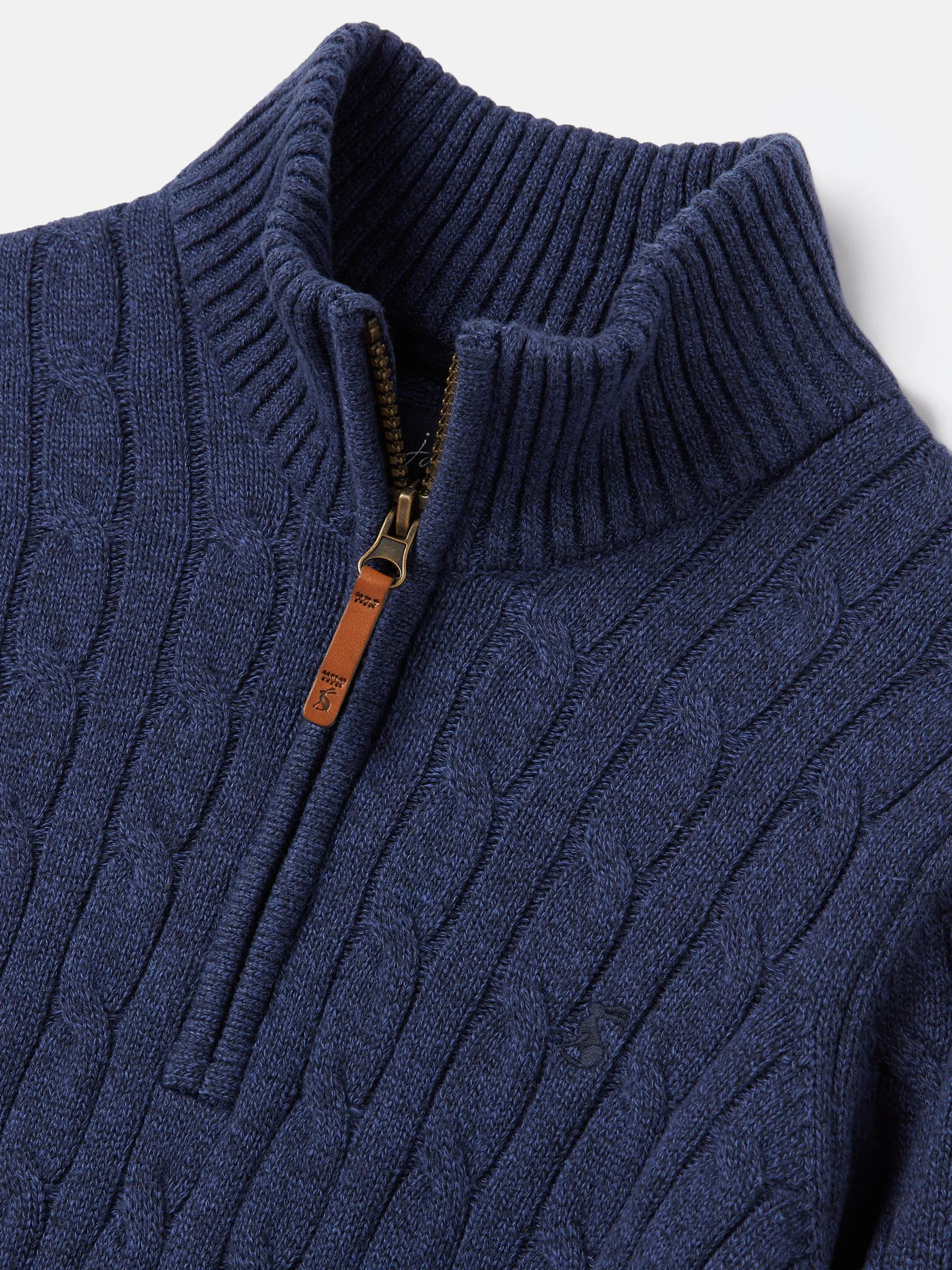 Navy Quarter Zip Jumper