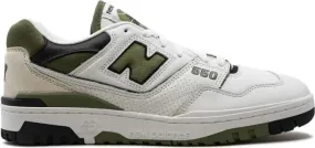 New Balance 550 White Dark Olive sneakers