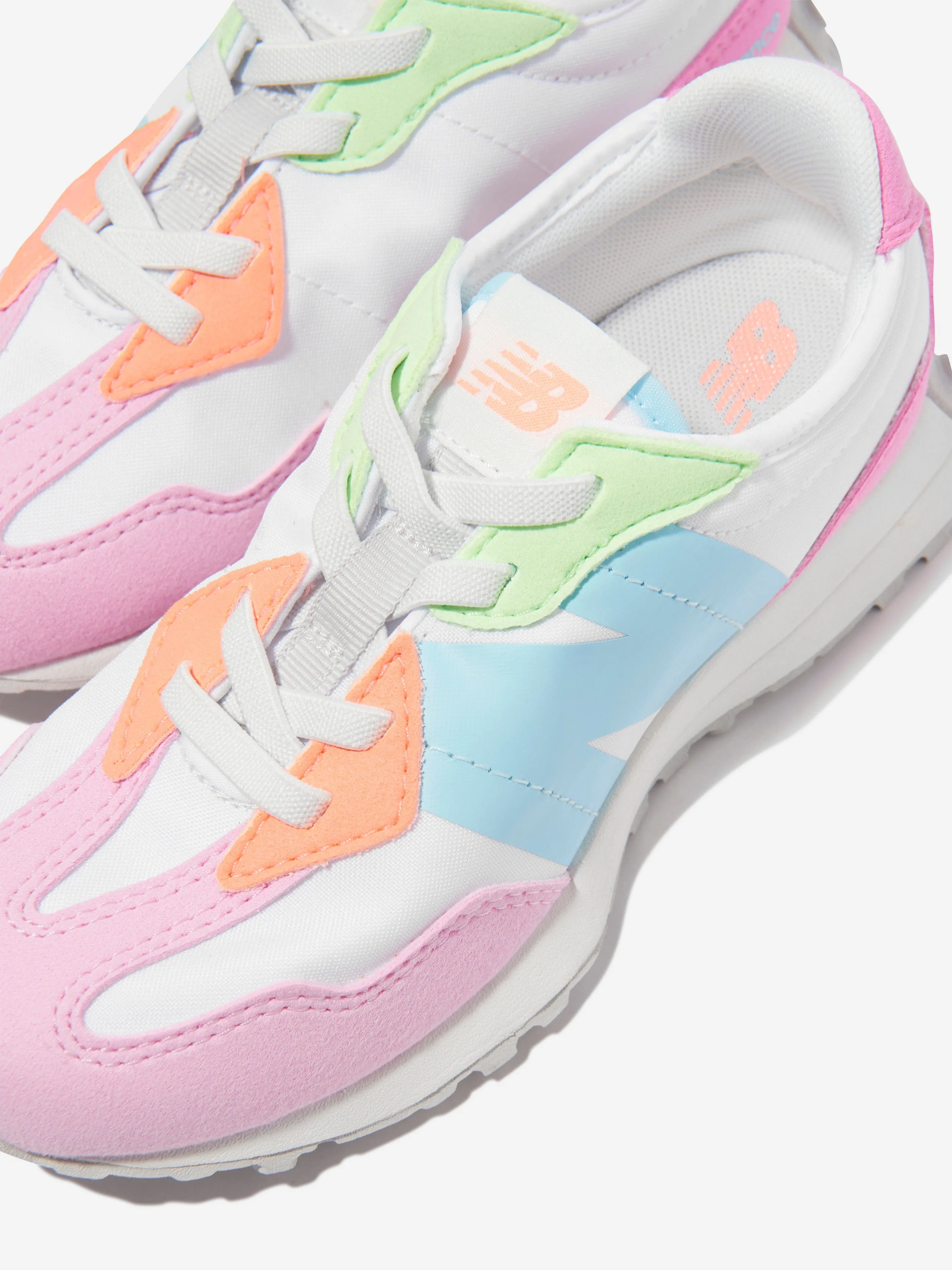 New Balance Girls 327 Logo Trainers in Multicolour