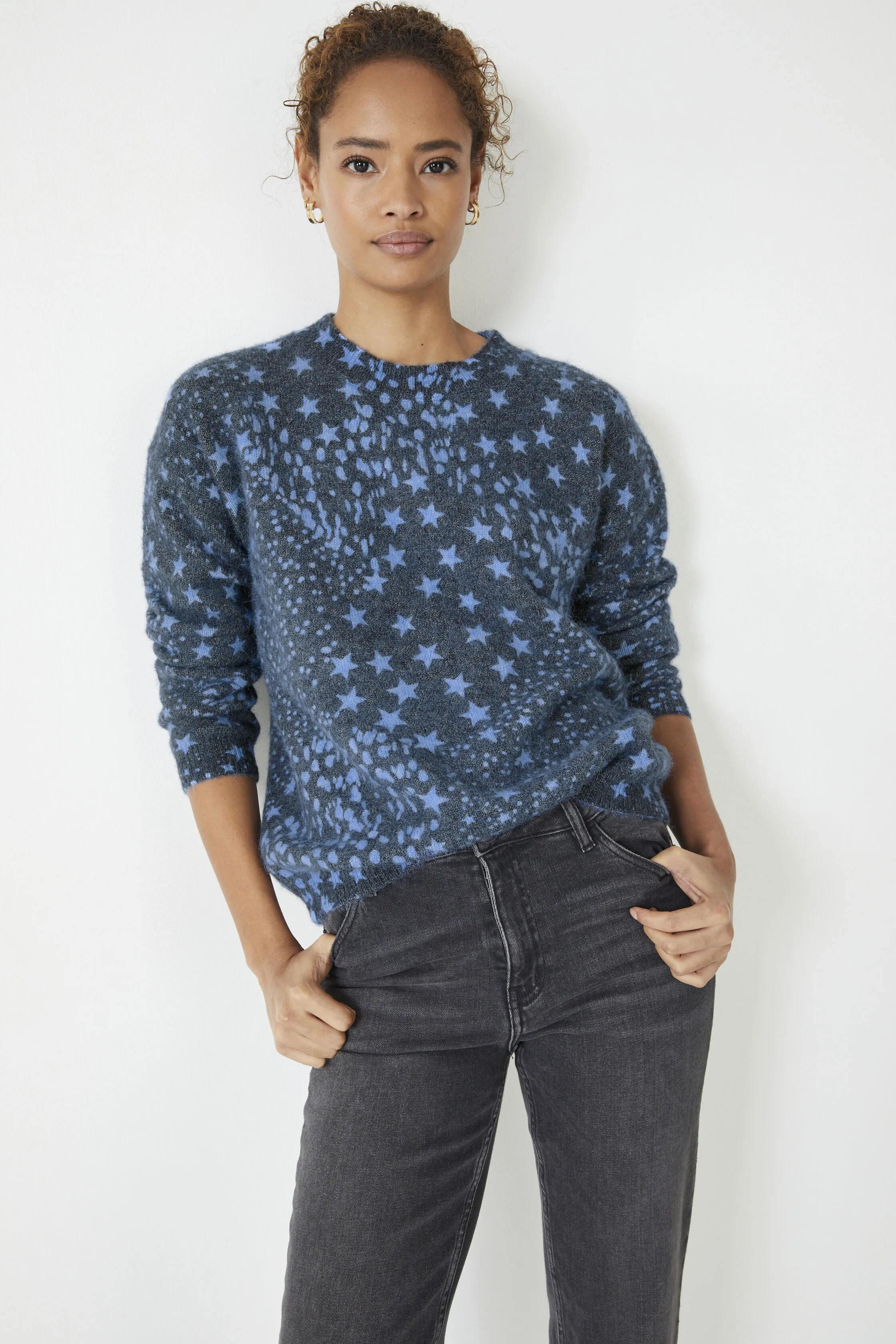 Olivia Printed Crew Jumper