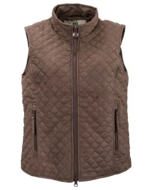 Outback Women's Grand Prix Quilted Brown Vest