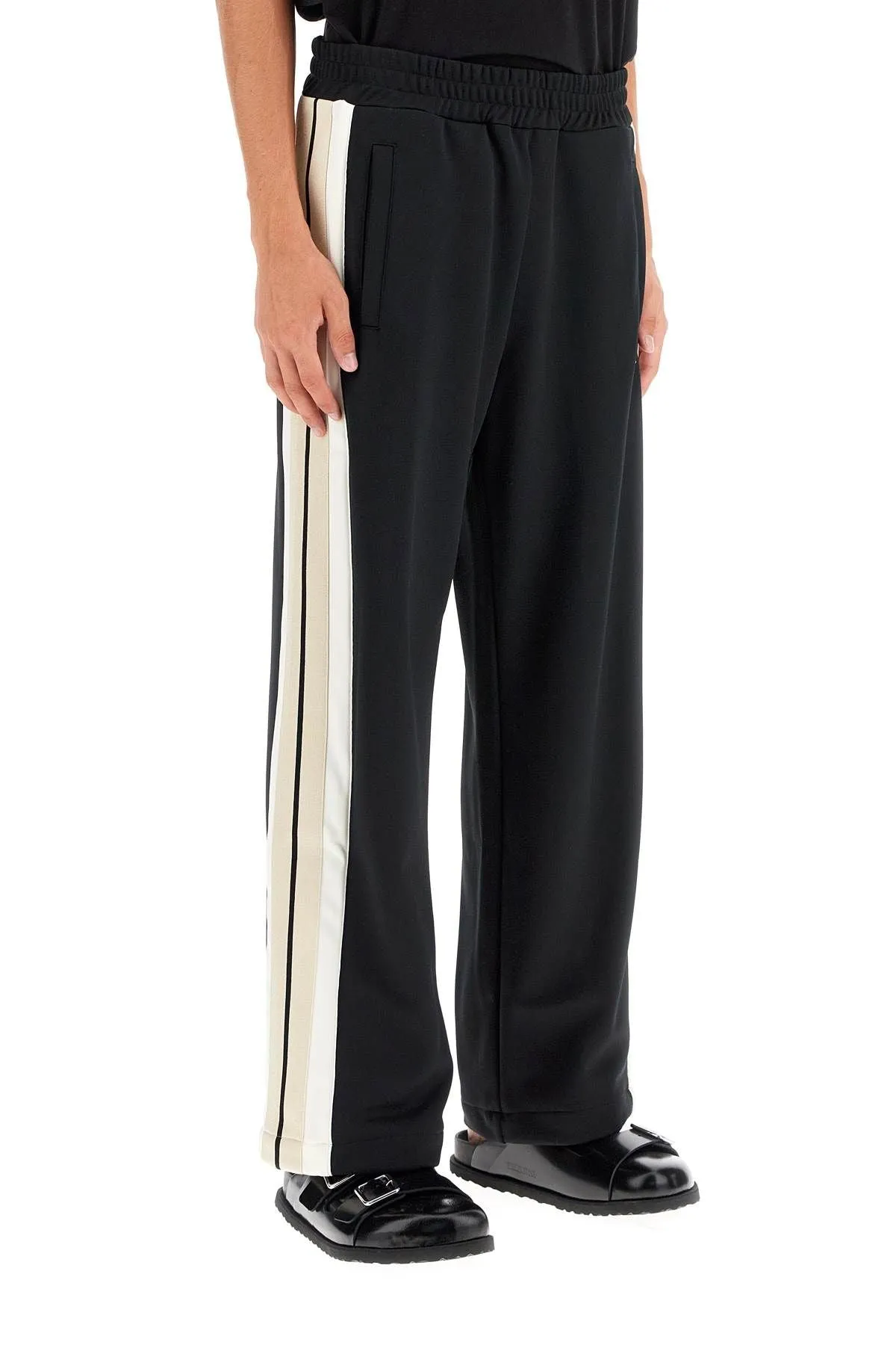 Palm Angels    Palm Angels Contrast Band Joggers With Track In