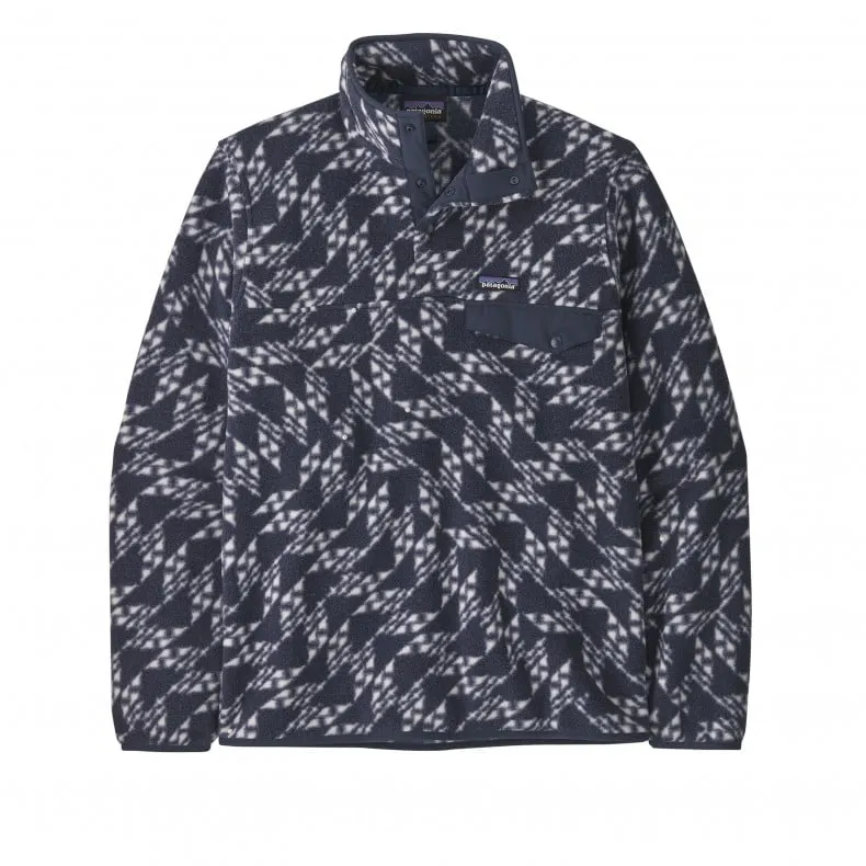 Patagonia Lightweight Synchilla Snap-T Pullover Fleece (Synched Flight: New Navy)