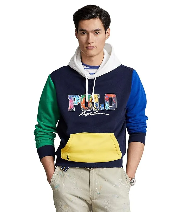 Polo Ralph Lauren Logo Color-Blocked Fleece Hoodie Men's