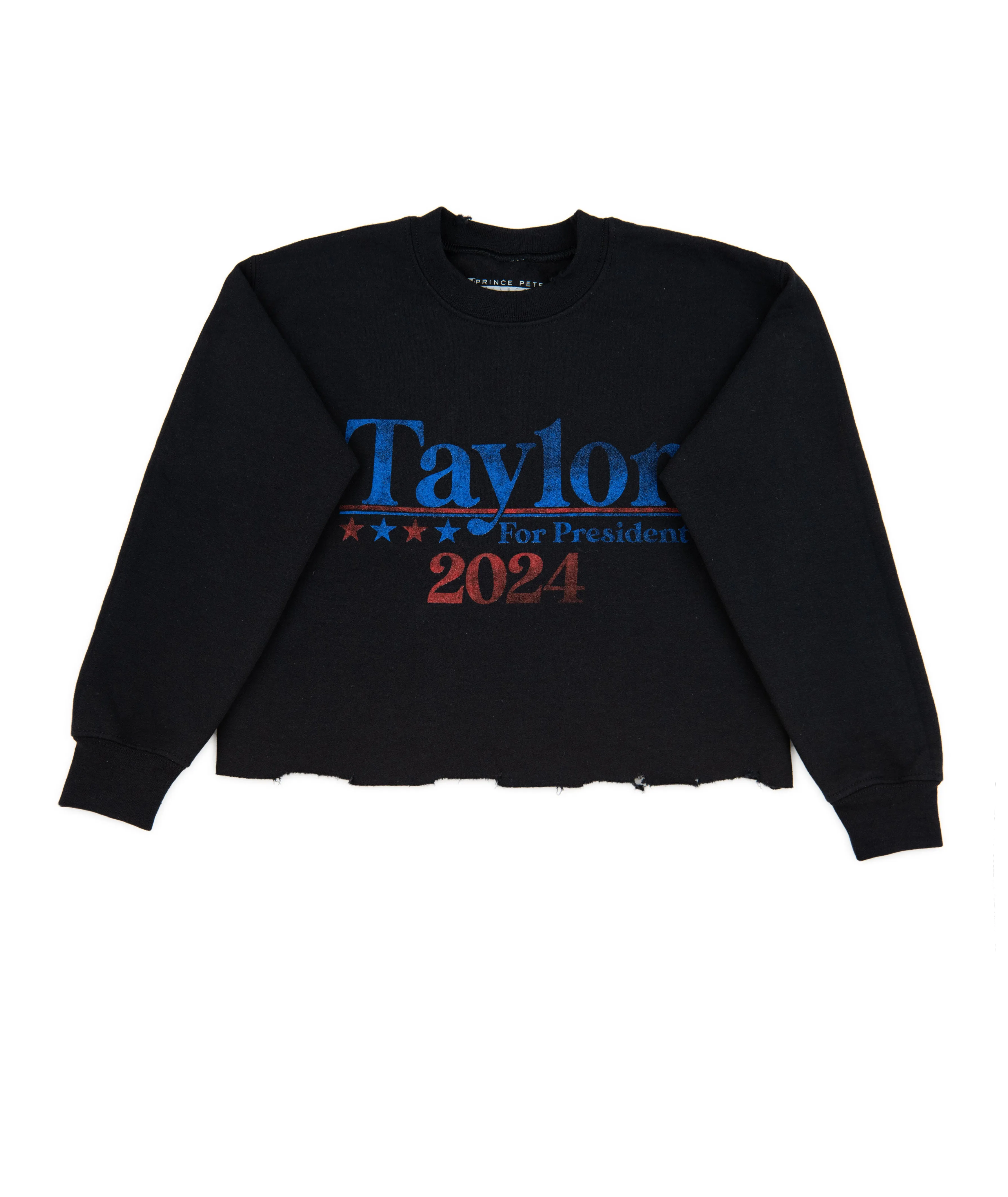 Prince Peter Girls Taylor 4 President Long Sleeve Crop Pullover