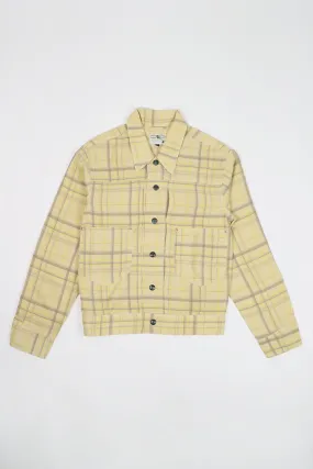 Printed Corral Plaid Tencel Ranch Jacket - Nutmeg