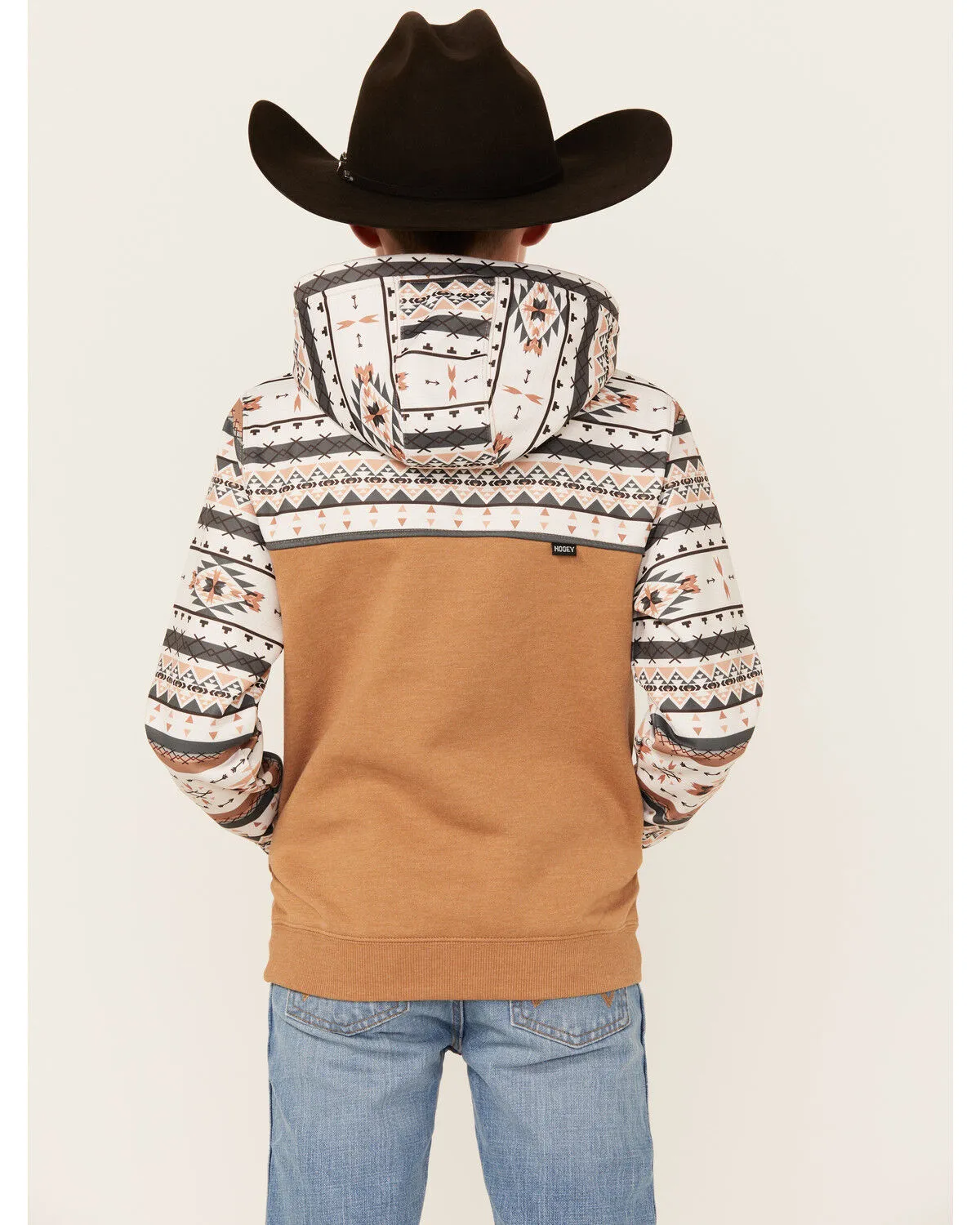 Product Name:  Hooey Boys' Southwestern Print Hooded Pullover