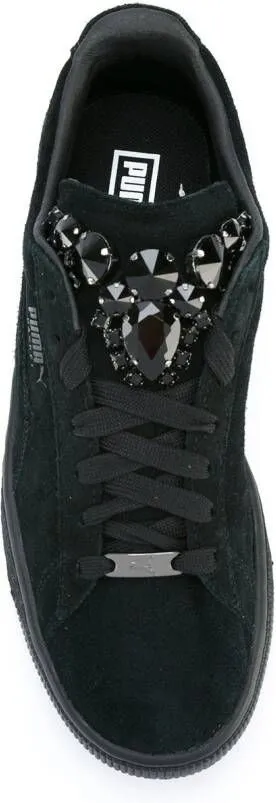 PUMA embellished lace-up sneakers Black