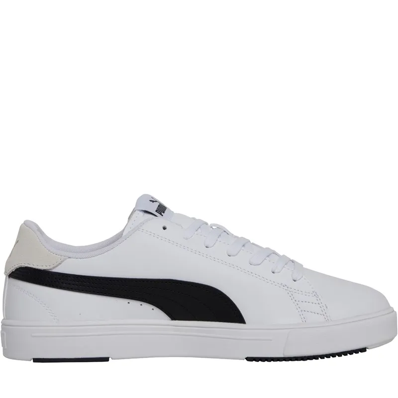 Puma Mens Serve Pro Lite Trainers Puma White/Puma Black/Puma Team Gold