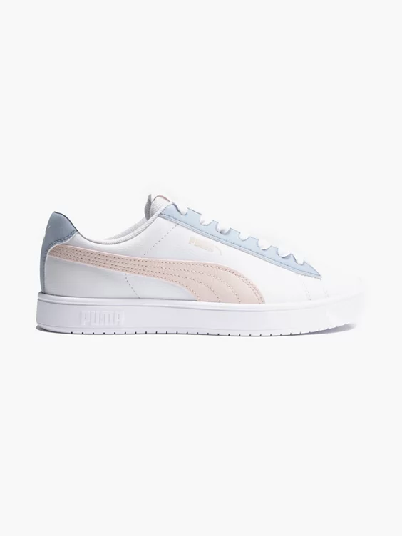 Puma  White/Pink/Blue Rickie Classic Trainers