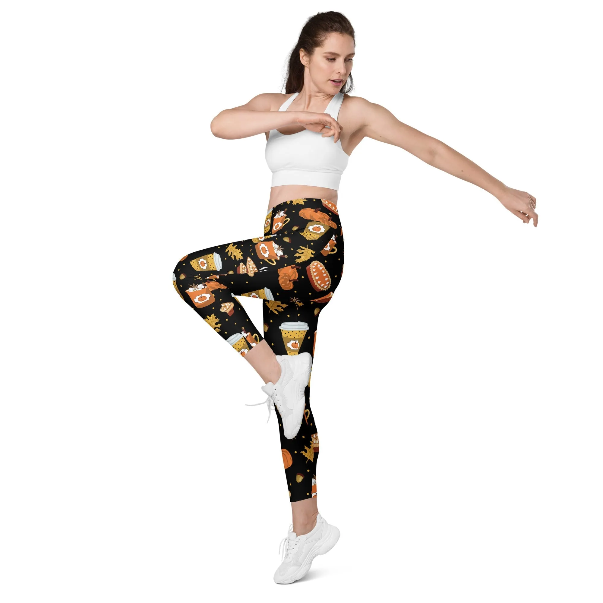 Pumpkin Season Leggings With Pockets