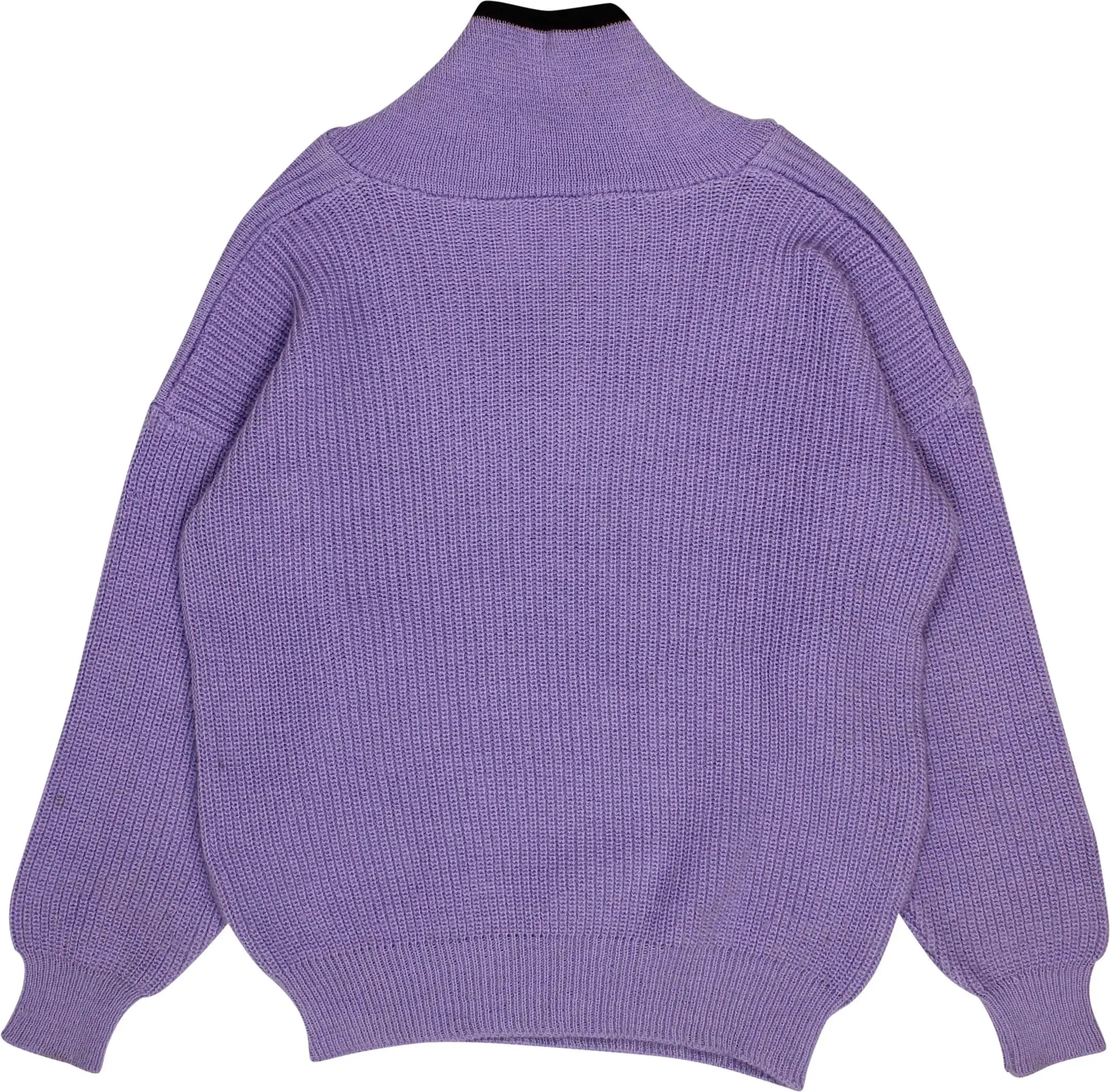 Purple V-neck Jumper | ThriftTale