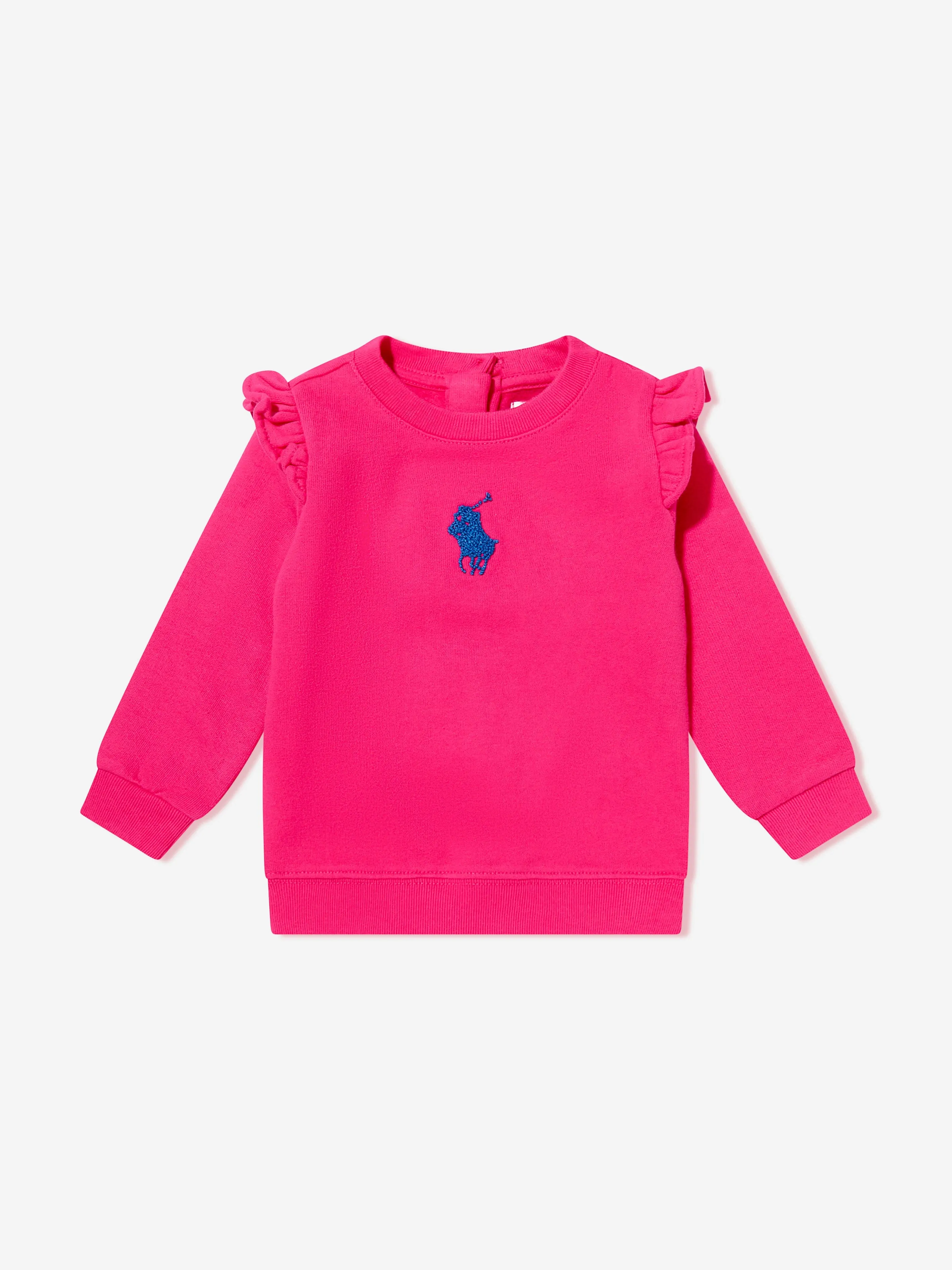 Ralph Lauren Baby Girls Logo Tracksuit in Pink