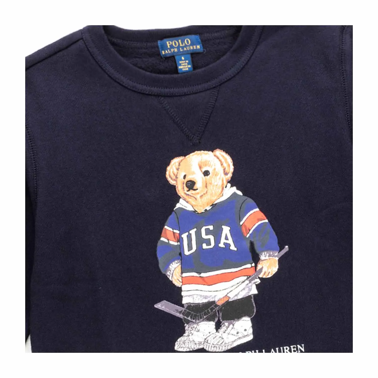 Ralph Lauren Blue Polo Bear Sweatshirt