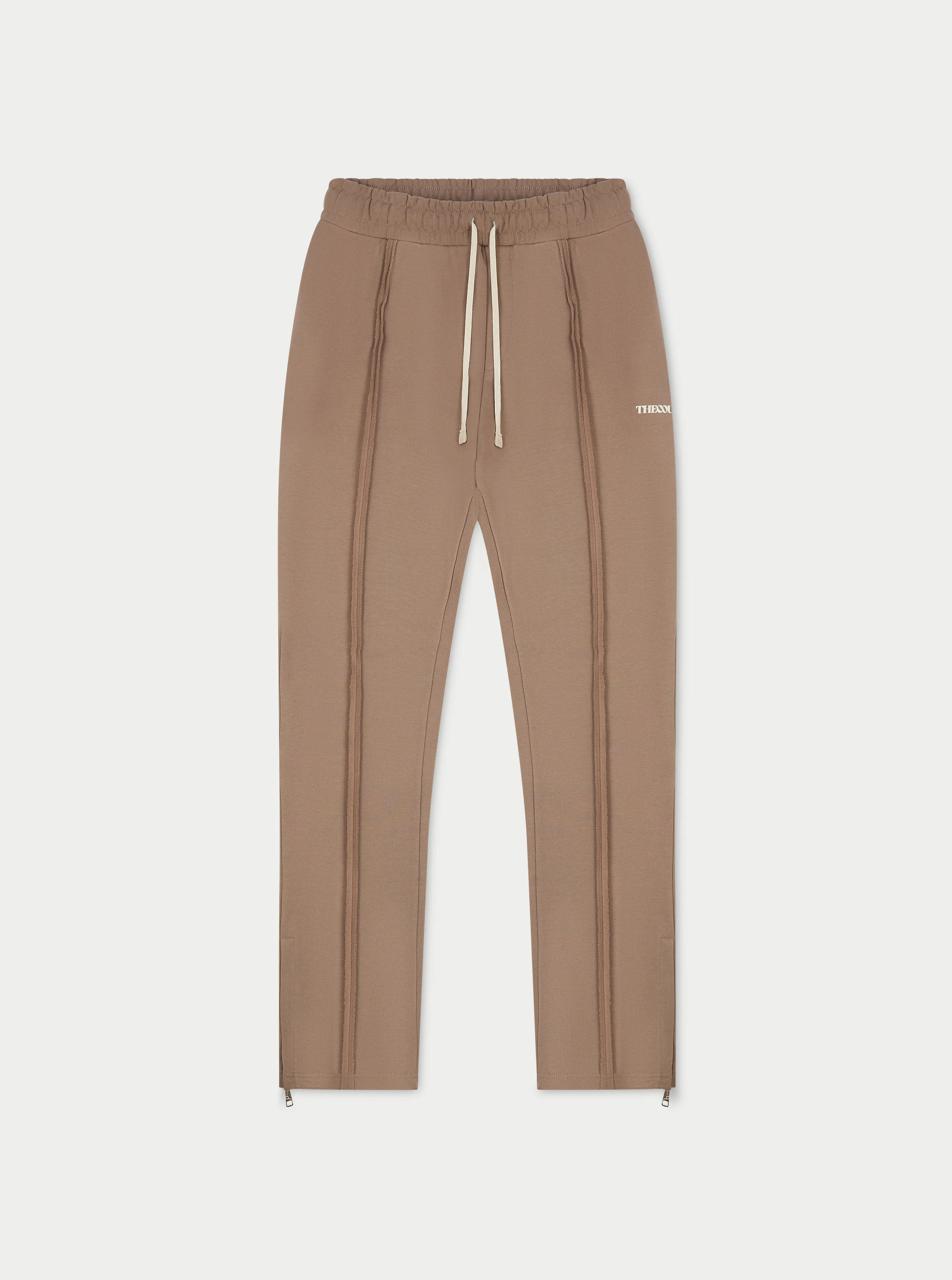 RAW SEAM STRAIGHT LEG JOGGERS - MOCHA