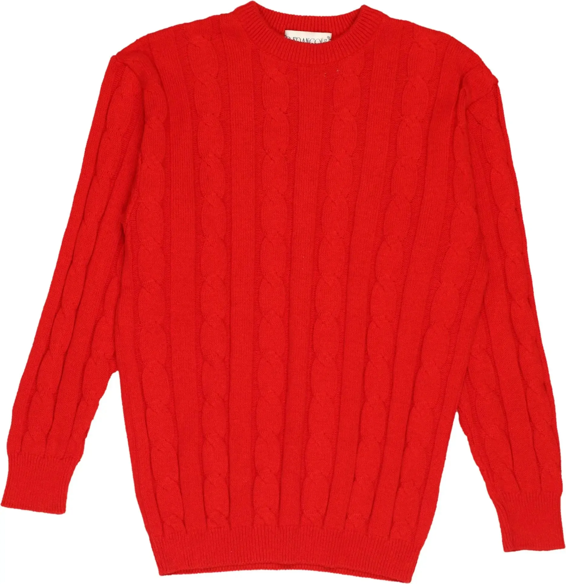 Red Cable Knit Jumper | ThriftTale