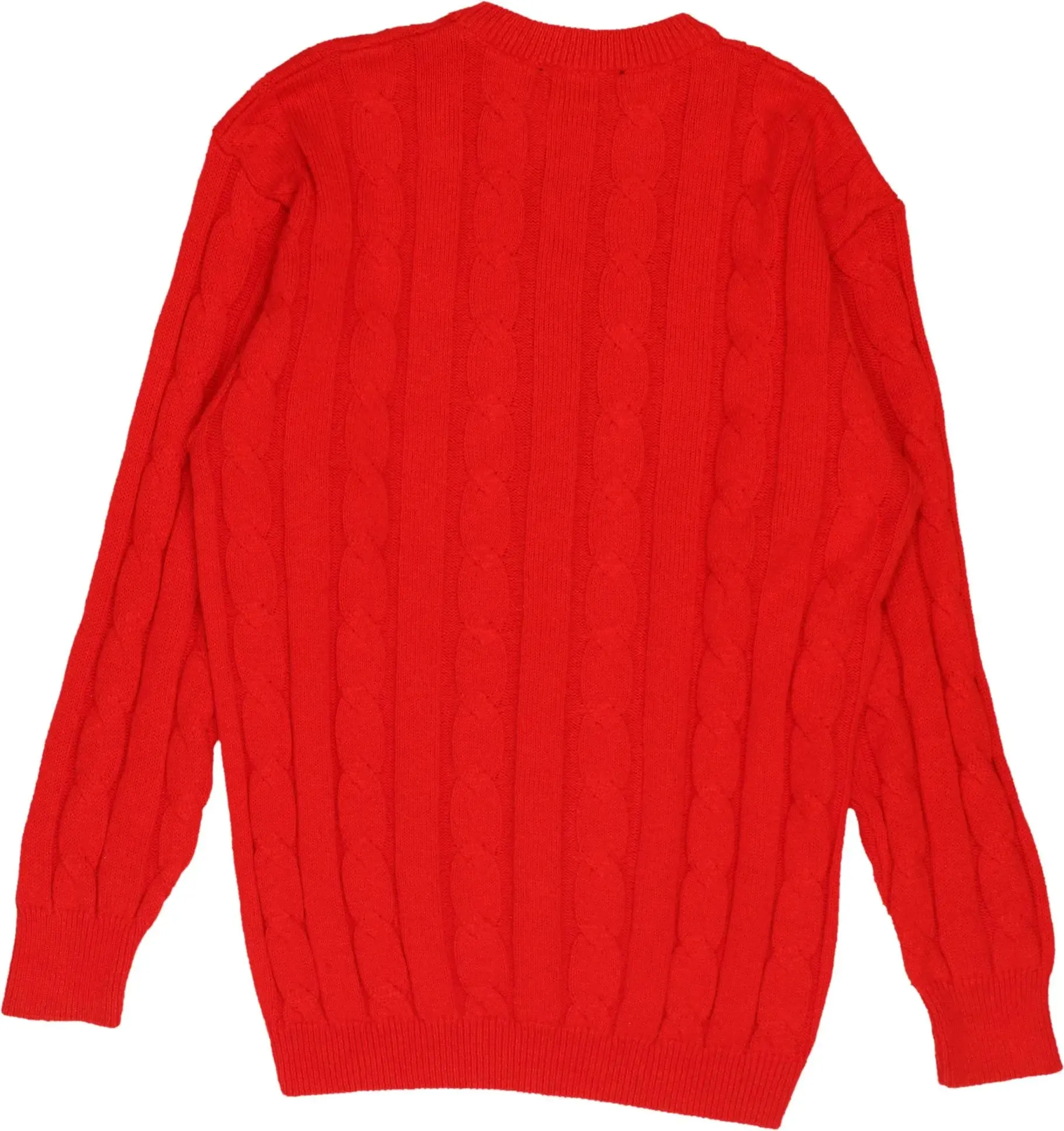 Red Cable Knit Jumper | ThriftTale