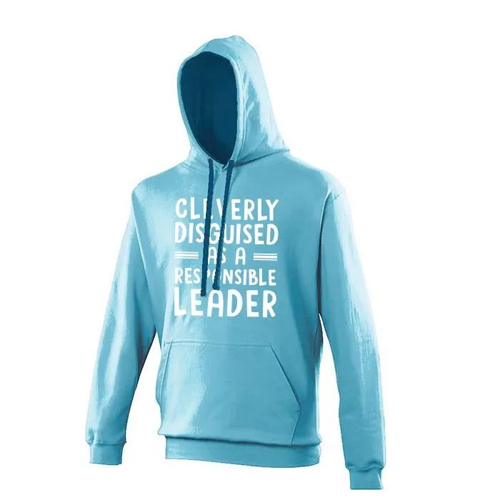 Responsible Leader Adult Hoodie - Hawaiian Blue/Oxford Navy