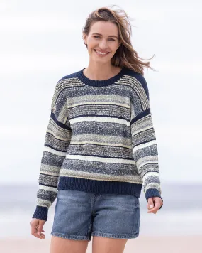 Reverse Stitch Stripe Jumper