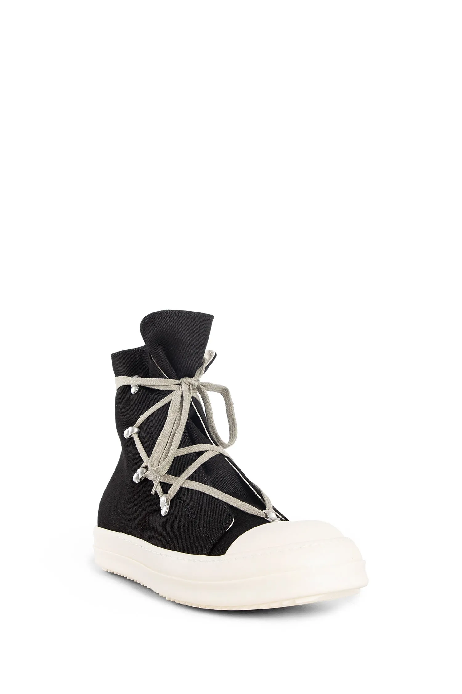 rick owens drkshdw porterville hexa sneakers in 13 oz overdyed denim