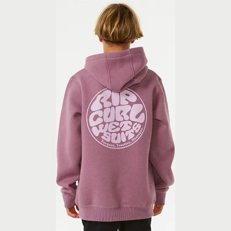 Rip Curl BOYS WETSUIT ICON HOODIE IN DUSTY PURPLE