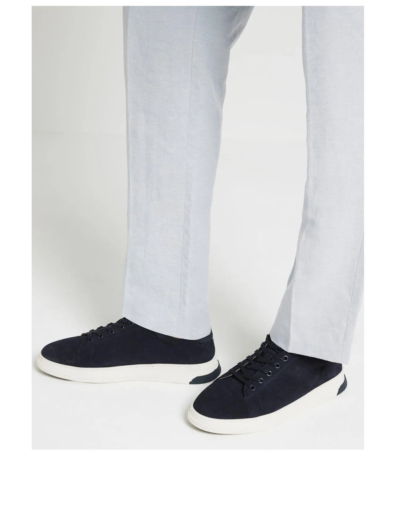 River Island Suede Lace Up Trainers