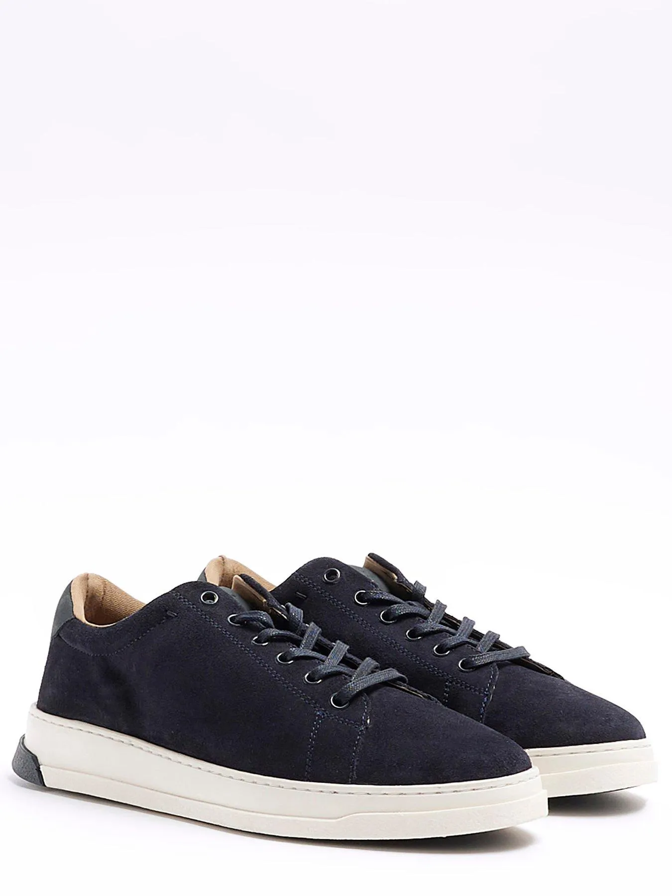 River Island Suede Lace Up Trainers