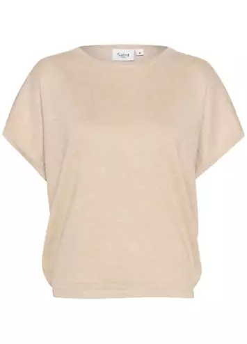 Saint Tropez Mila Short Sleeve Round Neck Pullover | Grattan