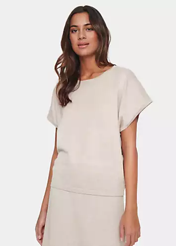 Saint Tropez Mila Short Sleeve Round Neck Pullover | Grattan