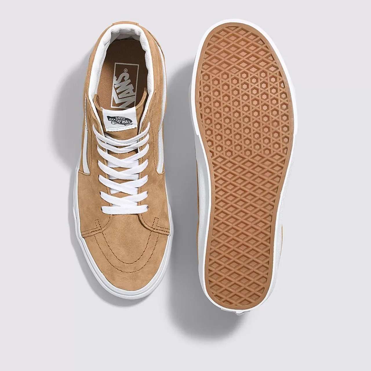 shoes Vans Sk8-Hi - Pig Suede Tobacco Brown