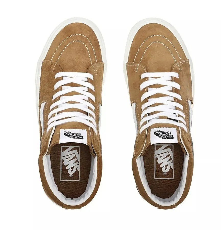 shoes Vans Sk8-Hi - Pig Suede Tobacco Brown