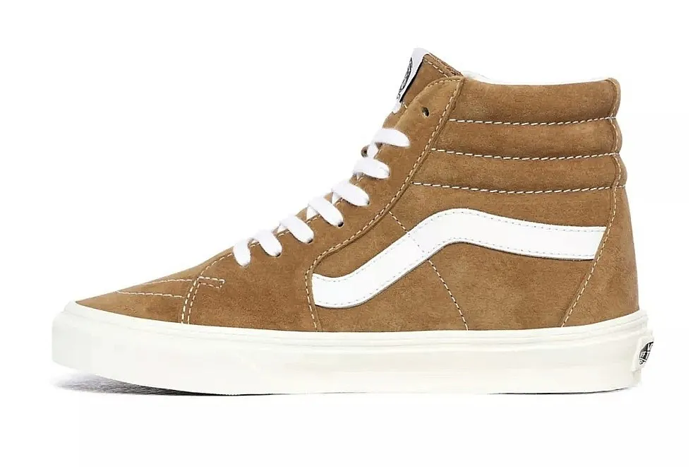 shoes Vans Sk8-Hi - Pig Suede Tobacco Brown