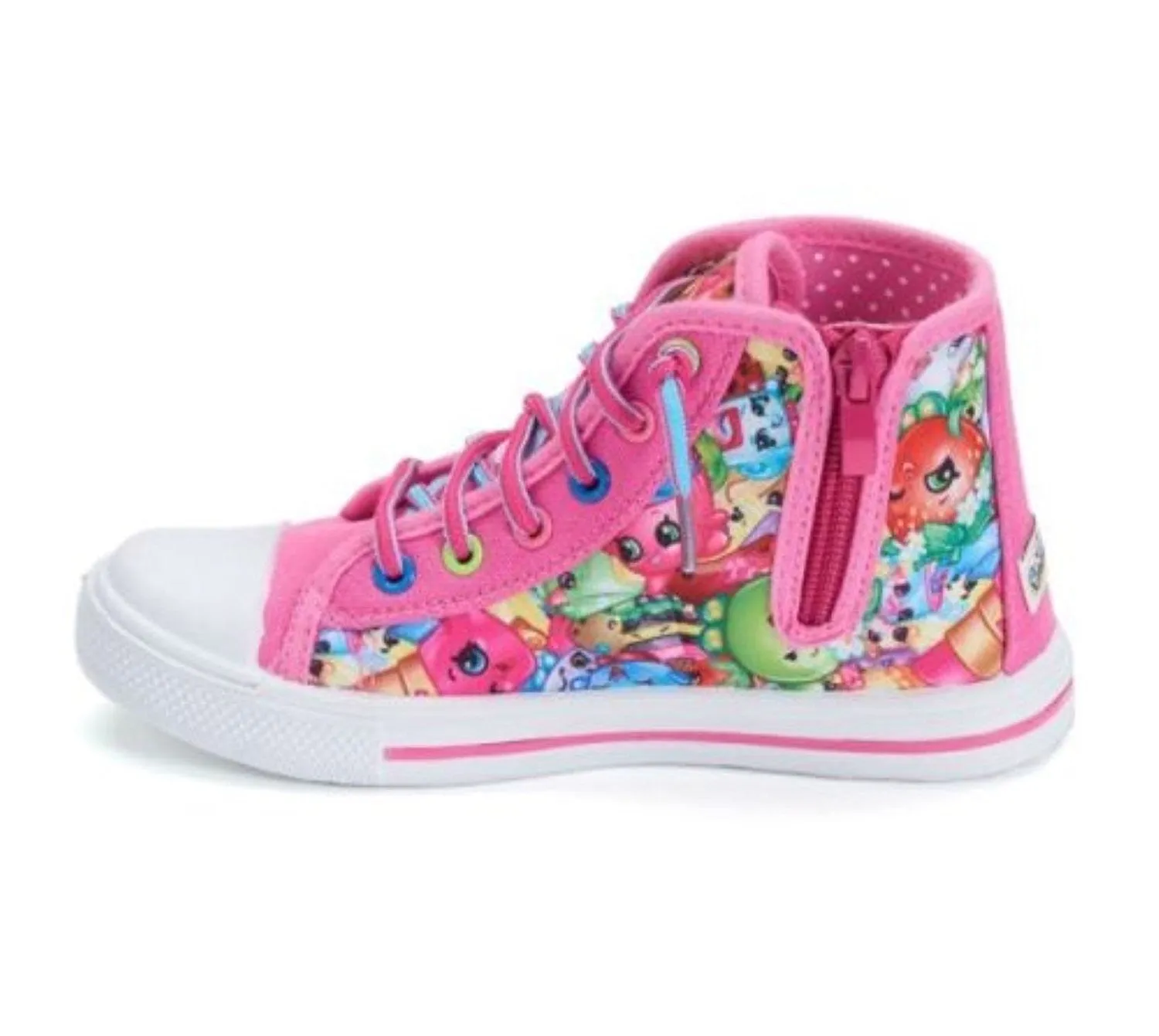 Shopkins High Top Fashion Sneakers Zip Up ...