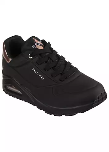 Skechers Black Durabuck Uno 41 Golden Air Trainers | Grattan